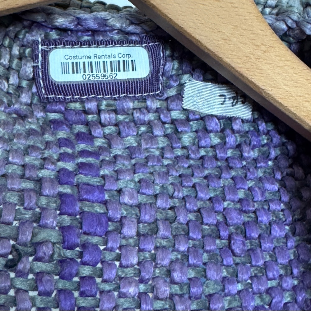 Fantasy Handwoven Lilac Shawl Shrug - Picture 3 of 9